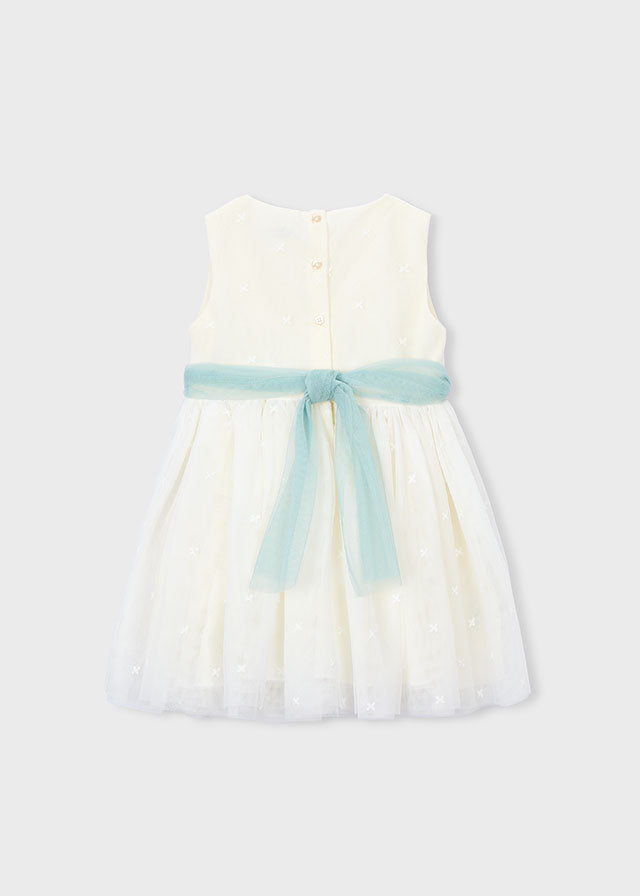 Vestido ceremonia tul bordado