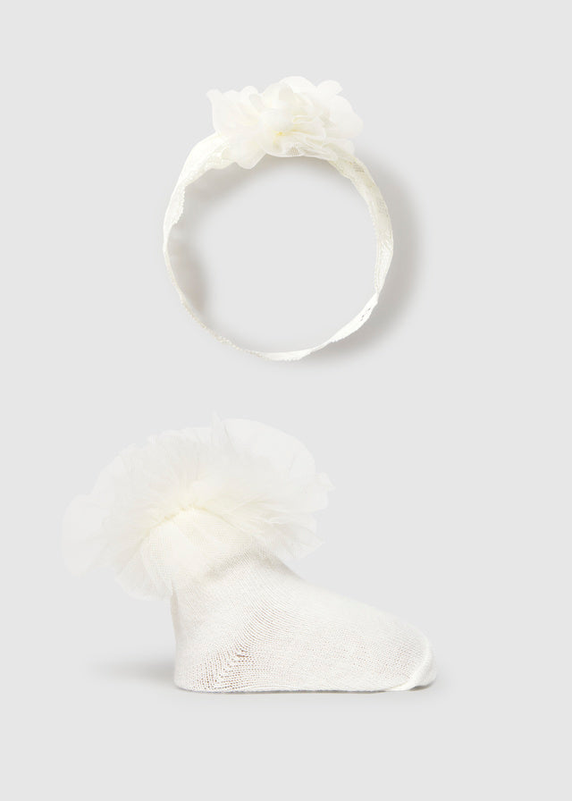 Calcetín con diadema