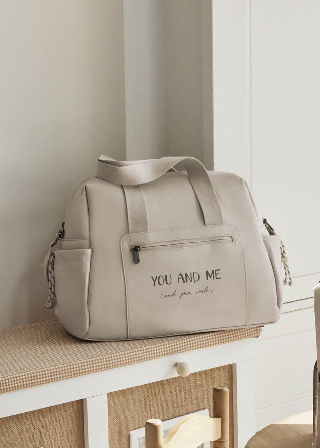Bolso maternidad letras