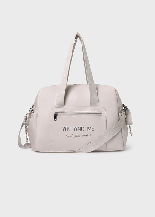 Bolso maternidad letras