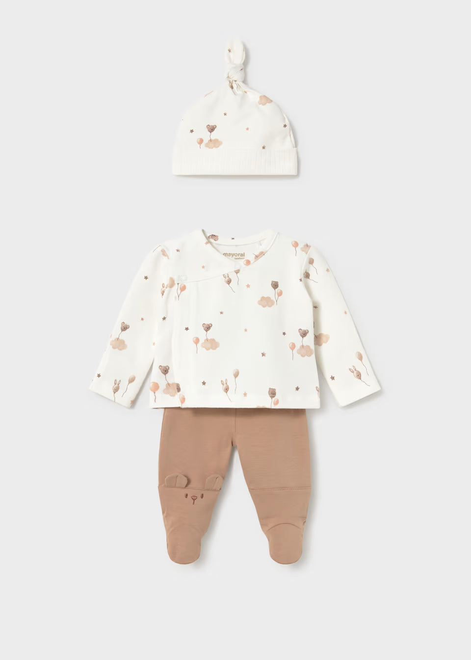 Conjunto 3 piezas polaina recién nacida