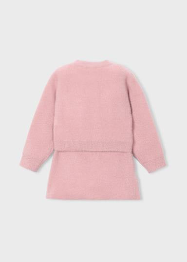 Conjunto falda y rebeca tricot niña